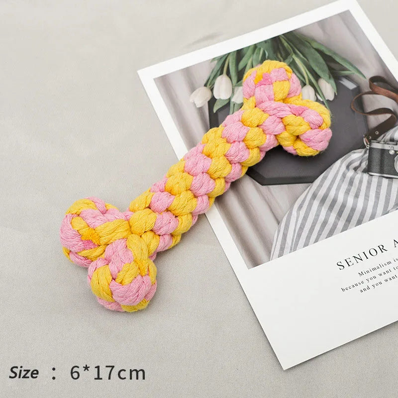 Bite-Resistant Rope Knot Ball Toy