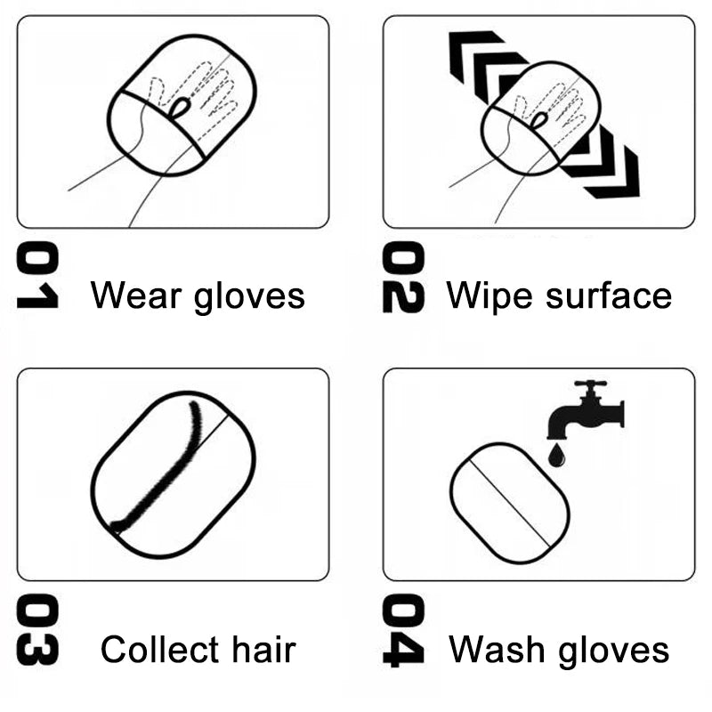 Pet Electrostatic Hair Removal Gloves