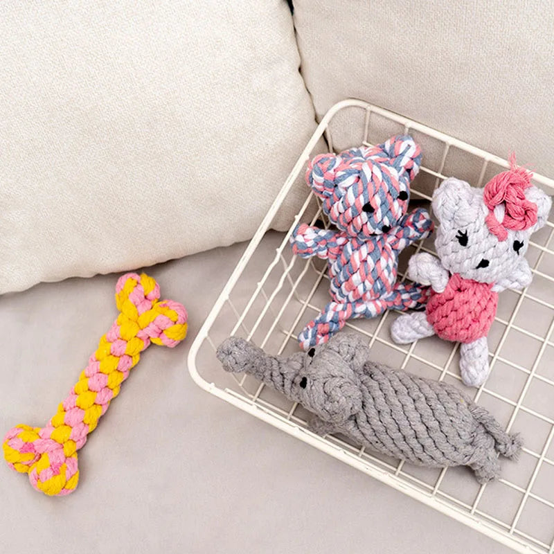 Bite-Resistant Rope Knot Ball Toy