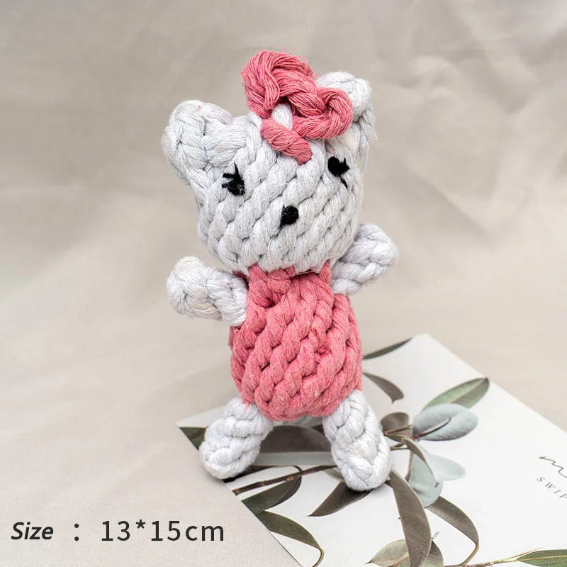 Bite-Resistant Rope Knot Ball Toy