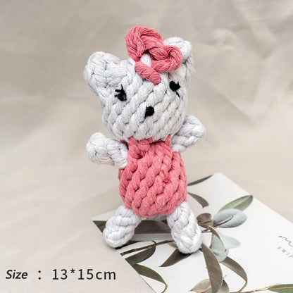 Bite-Resistant Rope Knot Ball Toy