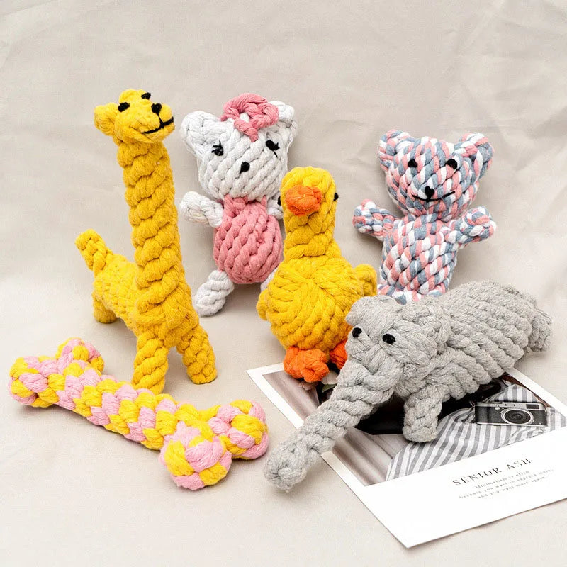 Bite-Resistant Rope Knot Ball Toy