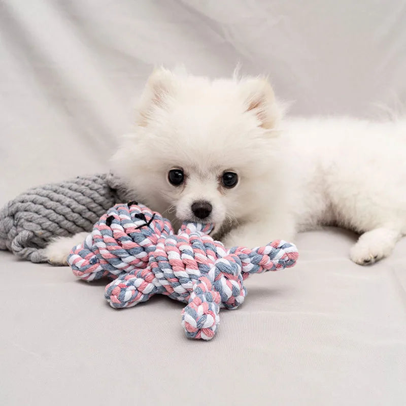 Bite-Resistant Rope Knot Ball Toy