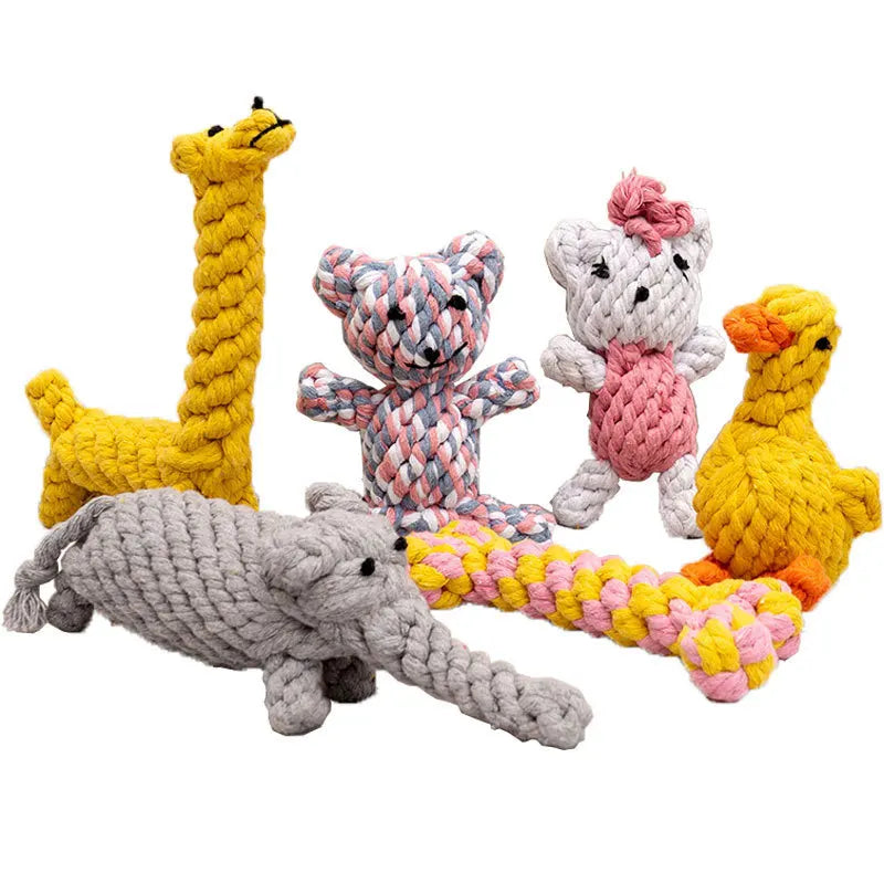 Bite-Resistant Rope Knot Ball Toy