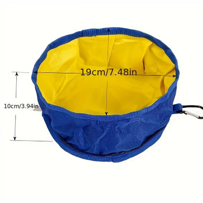 Portable Collapsible Pet Water & Food Feeder Bowl