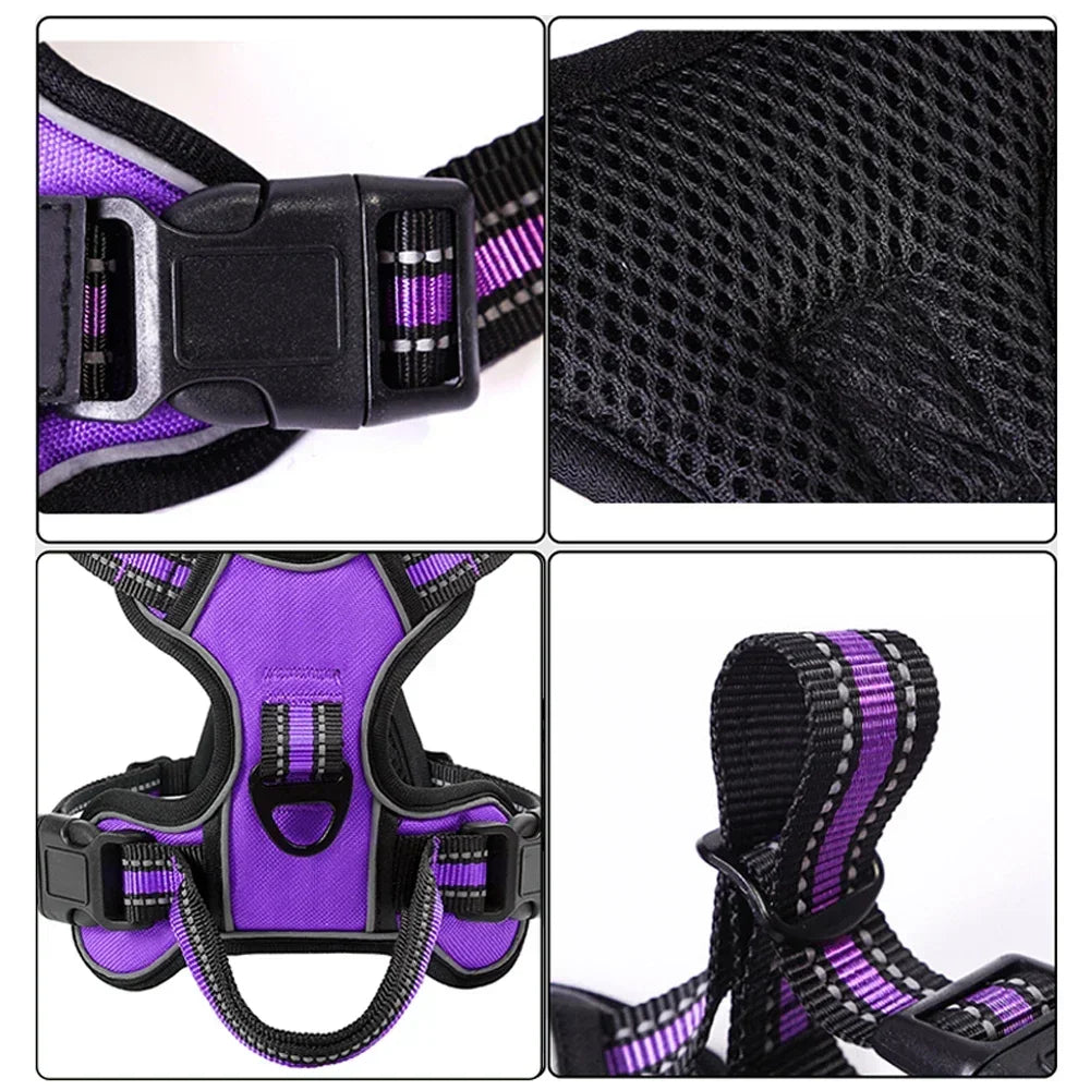 Adjustable Reflective No-Pull Dog Harness Vest