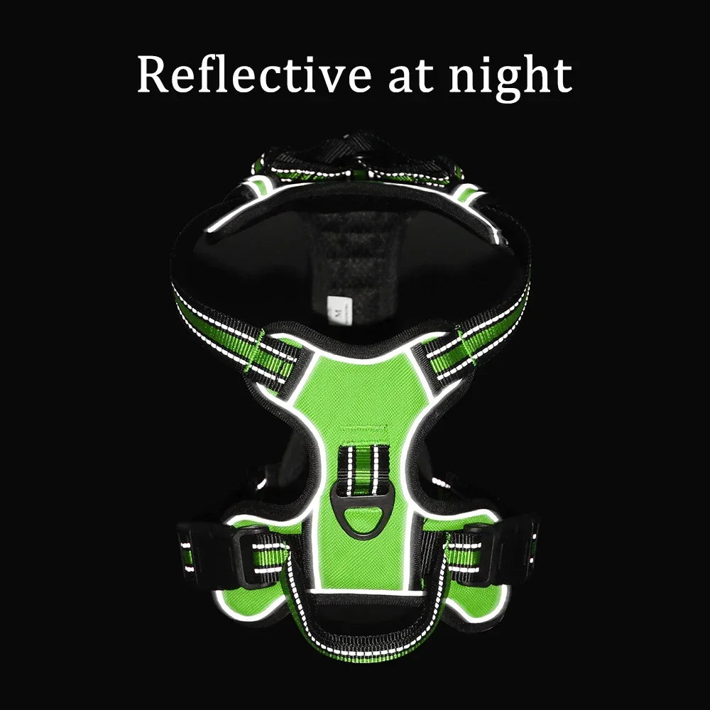 Adjustable Reflective No-Pull Dog Harness Vest