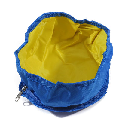 Portable Collapsible Pet Water & Food Feeder Bowl