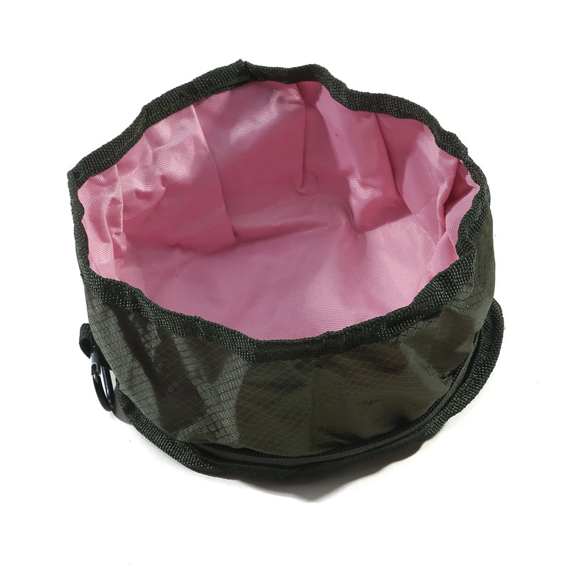 Portable Collapsible Pet Water & Food Feeder Bowl